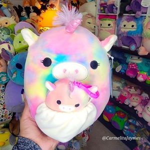 ESMERALDA 🦄 Unicorn Mom And Baby 8 inch and clip